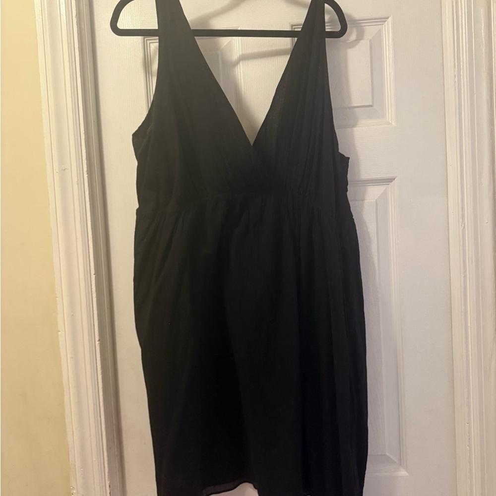 Old Navy Black Backless V-Neck Sundress